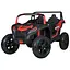 Електромобіль дитячий Bambi Джип M 5736AL-3 24V мотор 180W 24V14AH шкір сидіння USB червоний - мініатюра 1