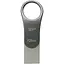 USB флеш-накопитель Silicon Power Mobile C80 128GB USB-A + USB-C 3.2 Silver (SP128GBUC3C80V1S) [134979] - миниатюра 1