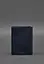 Кожаная обложка-органайзер для документов 6.1 темно-синий краст - миниатюра 7