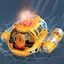 Лодка на радиоуправлении SHT 3722-1A Spray Fog 2.4G Yellow - миниатюра 6
