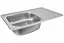 Кухонная мойка из нержавеющей стали Valeso сатин 7850 (0,8/180 мм), Satin - миниатюра 2
