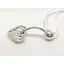 Серебряная серьга для пирсинга пупка Ирий. 6007 - миниатюра 2