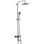 Душова система Gappo G2499-20, вилив - перемикач на лійку або верхній душ, Нержавіюча сталь - мініатюра 1