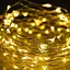 Гирлянда Роса Нить 50 LED на батарейках 5 м Тепло белый - миниатюра 2