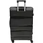 Набір валіз 4в1 ABS-пластик з кодовим замком і телескопічною ручкою чорний (PP002) - мініатюра 2