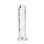Фалоімітатор RealRock Crystal Clear Realistic Dildo 7'' 20 см прозорий - мініатюра 2