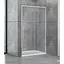 Душевые двери Dusel DSL191 1400x1900, универсальные, прозрачный, хром - миниатюра 1