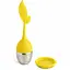 Заварник ситечко для заваривания для чая силиконовый в форме листочка Желтый 88270 - миниатюра 5