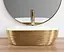 Умивальник Rea Belinda brushed gold white накладний REA-U7422, Золотий - мініатюра 2