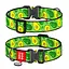 Нашийник для собак нейлоновий Waudog Nylon з QR-паспортом "Авокадо" металева пряжка-фастекс XXL Ш 35 мм Д 46-70 см - мініатюра 1