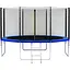 Батут Sky Jump SJ 12ft (374см) синій із зовнішньою сіткою - мініатюра 1