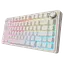 Клавиатура беспроводная Aula F75 RGB Side Printed Contours White - миниатюра 2