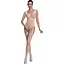 Бодистокинг Passion ECO BS007 с доступом силуэтный рисунок имитация подвязок S/M/L white - миниатюра 1