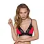 Эластичный топ с кружевом Passion TOP red-black L - миниатюра 1