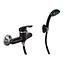 Смеситель для душа с лейкой Plamix Afina-003 SET Black PM0646 Черный - миниатюра 1