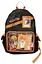 Рюкзак стильный оранжевый с прозрачными отсеками Stylish Backpack Orange 43x33 - миниатюра 1