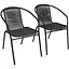 Садові меблі Chomik Bistro New стіл та 2 стільці чорний - мініатюра 7
