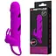 Насадка на пенис Pretty Love Vibrating Penis Sleeve 14 см фиолетовый - миниатюра 1