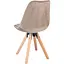 Стул Jumi Saida в скандинавском стиле с деревянными ножками бежевый - миниатюра 6