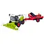 Інерційний комбайн 550-5C-6C, 40 см, з рухомими деталями, світло, звук, причіп - мініатюра 1