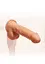 Вібратор Toy Joy Get Real Naked Rotating Beads Vibrating Dildo 8.5 16 см тілесний - мініатюра 6