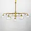 Золота люстра на 12 плафонів Line.F Н 962/12 - мініатюра 6