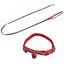 Нашийник з повідцем Croci Mini Pic нейлоновий 16-24 см/120 см червоний - мініатюра 1