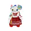 Детская мягкая игрушка "Кошка украиночка" Bambi PL8242ua традиционное платье, 31 см - миниатюра 1