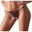 Трусики-стрінги String Rose Crotchless M/L чорний - мініатюра 1