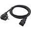 Кабель питания от сети PC-186, черный, 1.8 м, Patron, CEE 7/7 - IEC C13, 3x0.75 мм² (PN-POW-18) - миниатюра 1