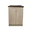 Тумба кухонна з накладною мийкою ЛДСП 60х50х83 см Дуб сонома ( 52867-0111) - мініатюра 1
