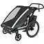 Дитяча коляска Thule Chariot Cross 2 Double (Dark Slate) (TH 10201035) - мініатюра 1