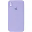 Чохол Epik Silicone Case Square Full Camera Protective AA для Apple iPhone XS Max 6.5 Бузковий/Dasheen - мініатюра 1