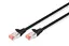 Патч-корд CAT 6 S-FTP 10м AWG 27/7 LSZH чорний Digitus teh0018343 - мініатюра 1