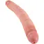 Двухсторонний фаллоимитатор King Cock Slim Double 30 см телесный - миниатюра 1