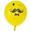 Воздушные шарики Смайлик с усами 12 - миниатюра 1