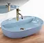 Умивальник Rea Aura 61 blue shiny накладний REA-U6618, Синий - мініатюра 5