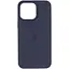 Чохол Epik Silicone Case AA Logo with MagSafe для Apple iPhone 15, 6.1 Темно-синій/Midnight blue - мініатюра 2