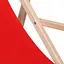 Шезлонг Springos деревянный для пляжа, террасы и сада DC0003 RED - миниатюра 9