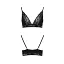 Эластичный топ с кружевом Passion TOP black L - миниатюра 6
