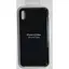 Оригинальный силиконовый чехол Apple Silicone Case для iPhone XS Max (6.5") Black (MRWE2ZM/A) - миниатюра 2