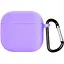 Чохол-накладка DK Apple AirPods 4 | Silicone Candy Friendly з карабіном (viola) - мініатюра 1