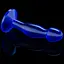 Анальная пробка Flawless Clear Anal Plug 6.5'' 16.5 см (синий) - миниатюра 4