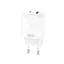 Мережевий зарядний пристрій XO L158 (EU) PD20W/QC18W (1USB-A+1USB-C) Quick Charger Білий - мініатюра 1