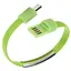 Кабель-браслет micro USB 2.0 зелений RTL - мініатюра 1