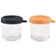 Набор контейнеров Beaba для хранения стеклянных 2х250 мл синий оранжевый 2 шт. (914010) - миниатюра 1