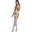 Эротические колготки-бодистокинг Passion ECO S003 white с доступом имитация подвязок One size - миниатюра 1