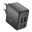Зарядний пристрій блок на 4 виходи (порта USB) Hoco CS19A 2*USB-C + 2*USB 65W чорний - мініатюра 3