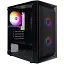 Корпус 1stPlayer BS-2-BK-3F1, Black, без БЖ, Mini Tower, Micro ATX / Mini ITX, 1xUSB 3.0 / 2xUSB 2.0, макс. CPU - 155 мм / VGA - 285 мм, 3x120 мм RGB, бічна панель із загартованого скла - мініатюра 1