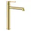 Смеситель для умывальника высокий Koer KB-11029-12 матовое золото KR5502 - миниатюра 1